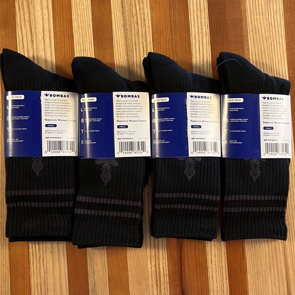 Bombas Crew Calf Socks-NEW 4 Pack - Picture 3 of 5